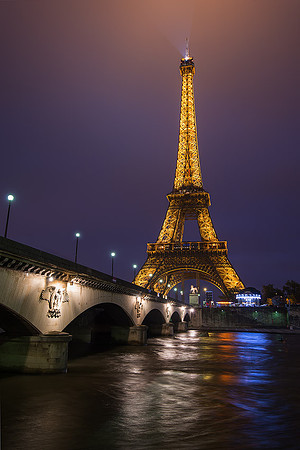 Eiffel Tower and Pont d'Iéna